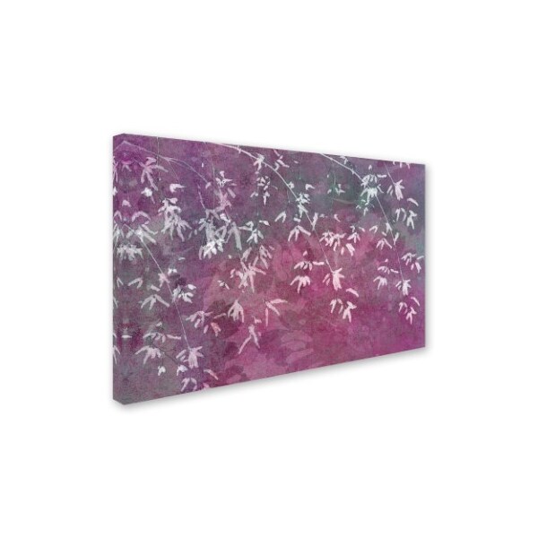 Cora Niele 'Floral Flurry Violet' Canvas Art,30x47